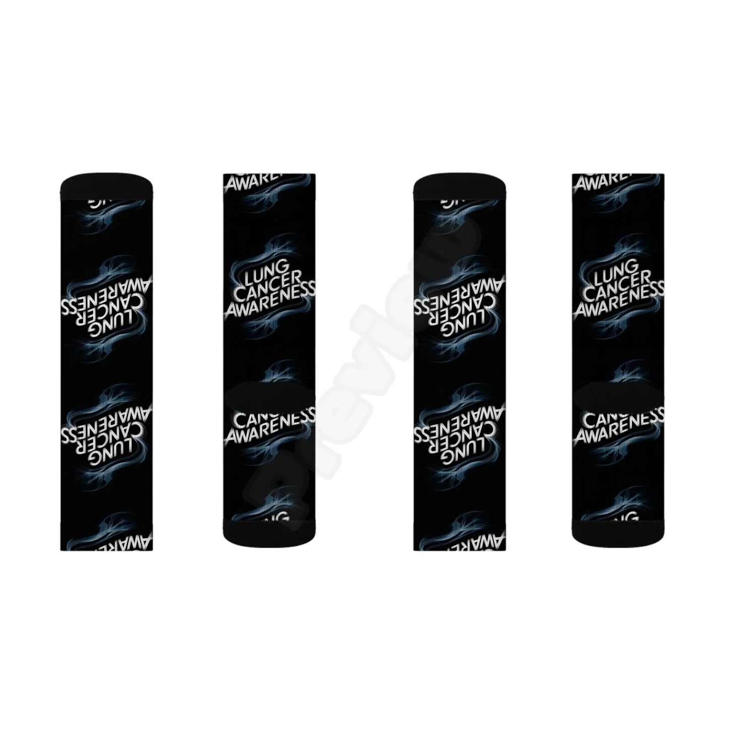 lung cancer awareness #2 Sublimation Socks Printify