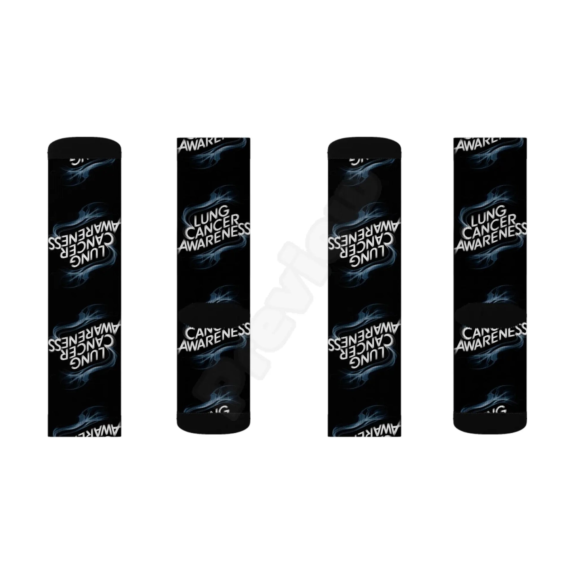 lung cancer awareness #2 Sublimation Socks Printify