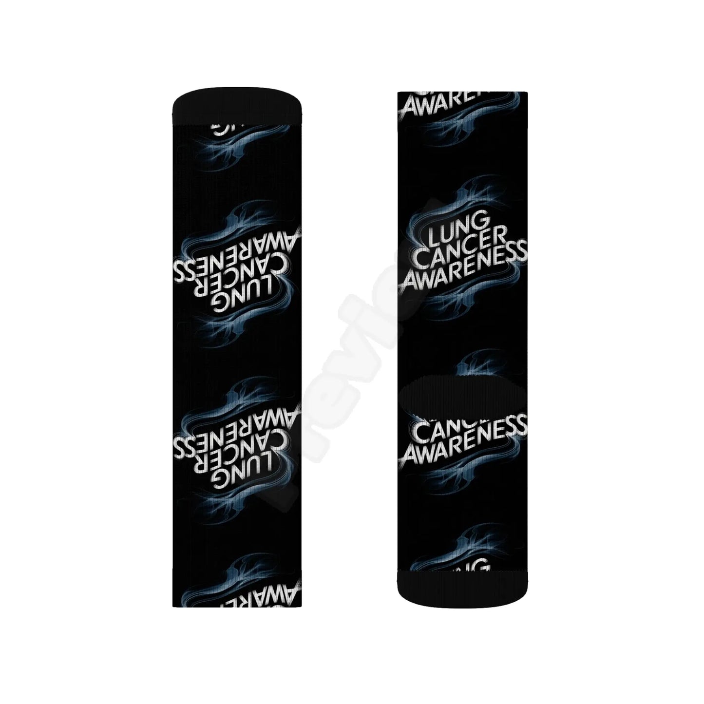lung cancer awareness #2 Sublimation Socks Printify