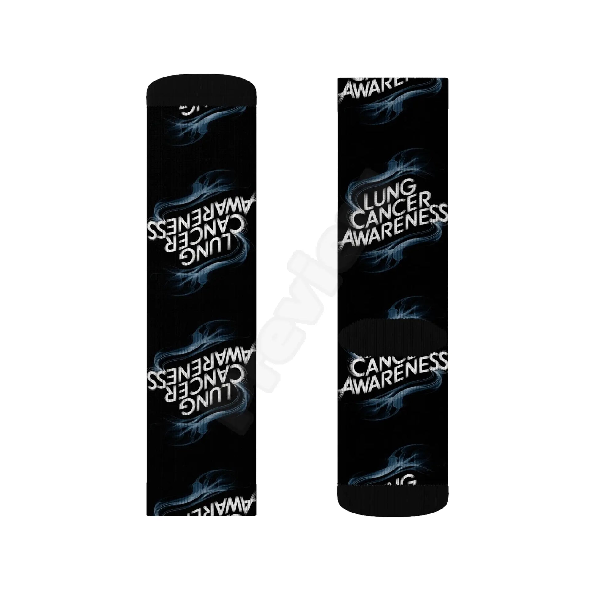 lung cancer awareness #2 Sublimation Socks Printify