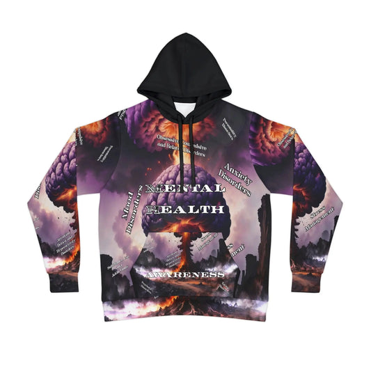 mental health Athletic Hoodie (AOP) Printify