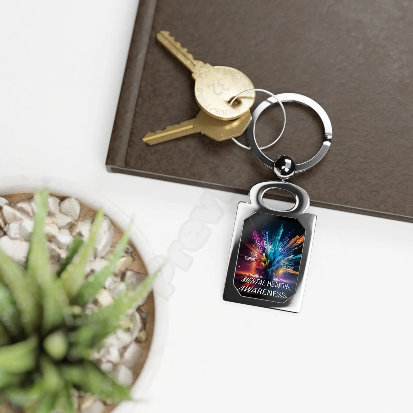 mental health explosion key ring.