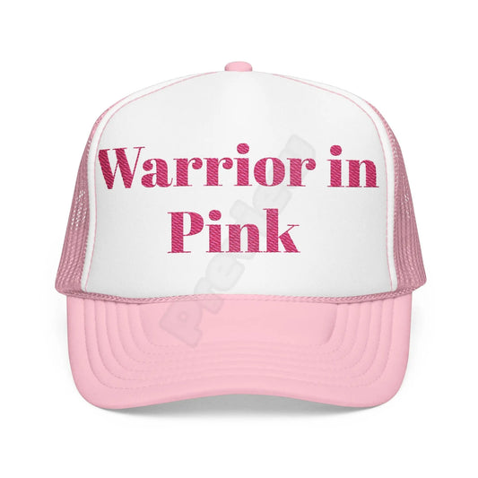 Breast Cancer Trucker Hat (Embroidery)(Warrior).