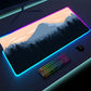 Luminous LED Lighting Mouse Pad Canvas Graffitti