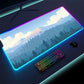 Luminous LED Lighting Mouse Pad Canvas Graffitti