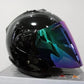Motorcycle Half Helmet Canvas Graffitti