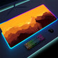 Luminous LED Lighting Mouse Pad Canvas Graffitti