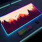 Luminous LED Lighting Mouse Pad Canvas Graffitti