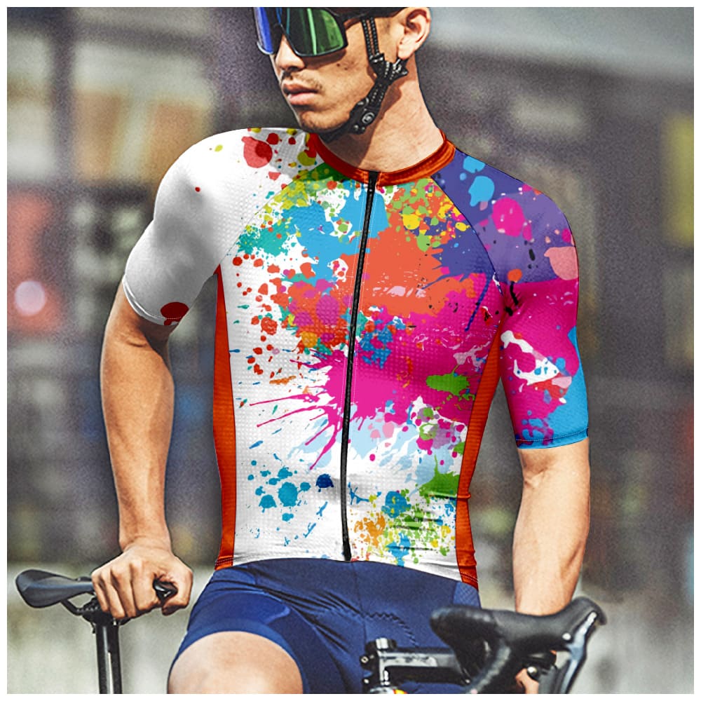 Stylish Cycling Jersey Mesh Breathable Activewear ThisNew