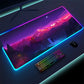 Luminous LED Lighting Mouse Pad Canvas Graffitti