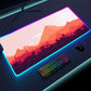 Luminous LED Lighting Mouse Pad Canvas Graffitti