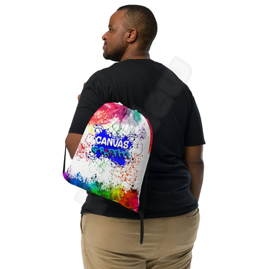 Drawstring bag 2Combine your love for vibrant prints and a sporty style with a cool drawstring bag. It's a must-have gym essential that can be worn as a backpack with drawstring cloCanvas GraffittiDrawstring bag 2