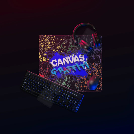 Gaming mouse pad black Canvas Graffitti