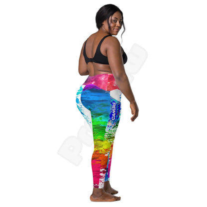 Leggings with pockets Canvas Graffitti