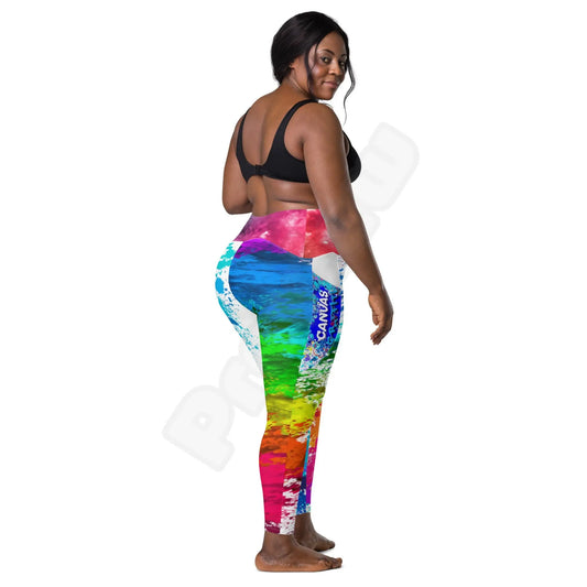 Leggings with pockets Canvas Graffitti