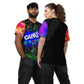 unisex sports jersey (black)Looking for the perfect sports jersey? We have you covered—made of 100% recycled polyester fabric, this shirt is breathable, moisture-wicking, and has a double-layerCanvas Graffittiunisex sports jersey (black)