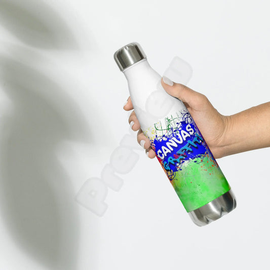 Stainless Steel Water Bottle Canvas Graffitti