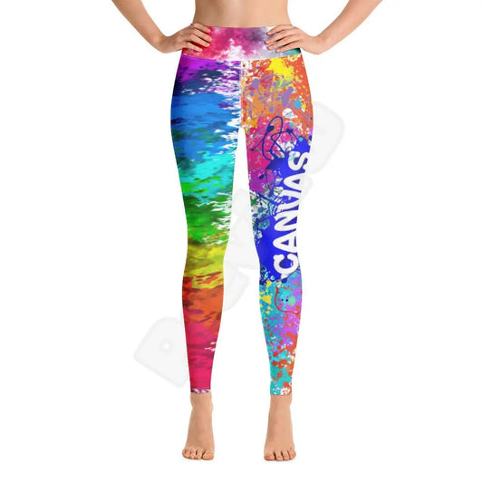 Yoga Leggings Canvas Graffitti