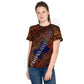 Youth crew neck t-shirt brick Canvas Graffitti
