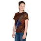 Youth crew neck t-shirt brick Canvas Graffitti