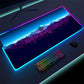 Luminous LED Lighting Mouse Pad Canvas Graffitti