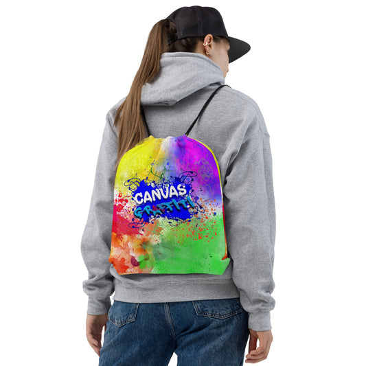 Drawstring bag Canvas Graffitti