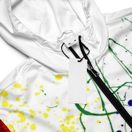 Men’s windbreakerThis lightweight windbreaker ensures maximum comfort on windy, rainy, and sunny days, thanks to the water-resistant fabric and breathable mesh lining. The windbreakeCanvas GraffittiMen’