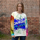 Unisex Sweatshirt Canvas Graffitti