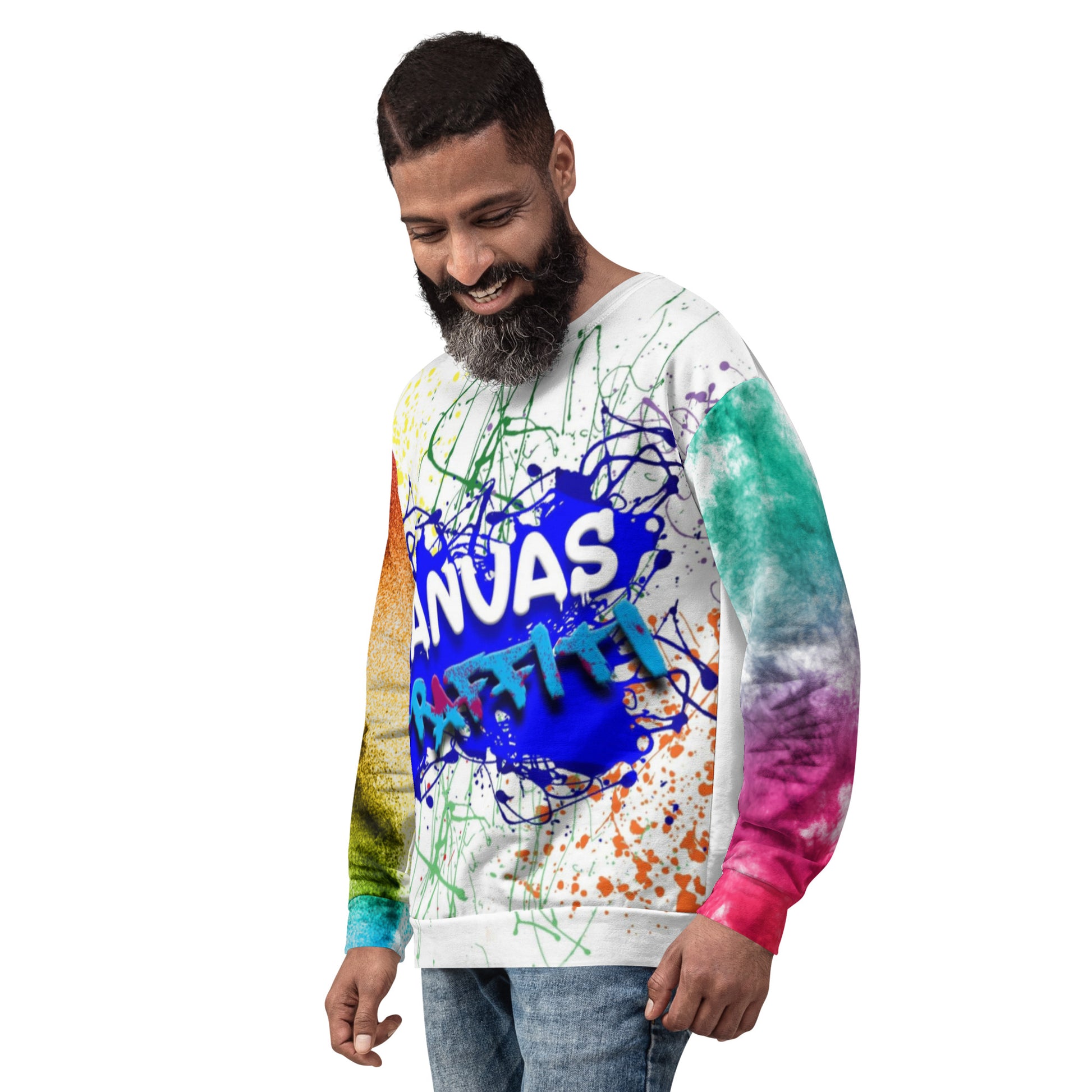 Unisex Sweatshirt Canvas Graffitti