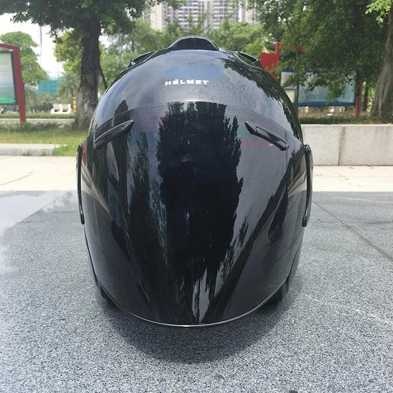 Motorcycle Half Helmet Canvas Graffitti