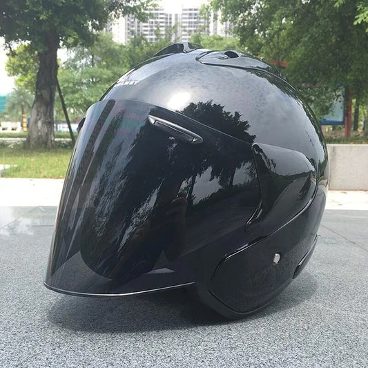 Motorcycle Half Helmet Canvas Graffitti