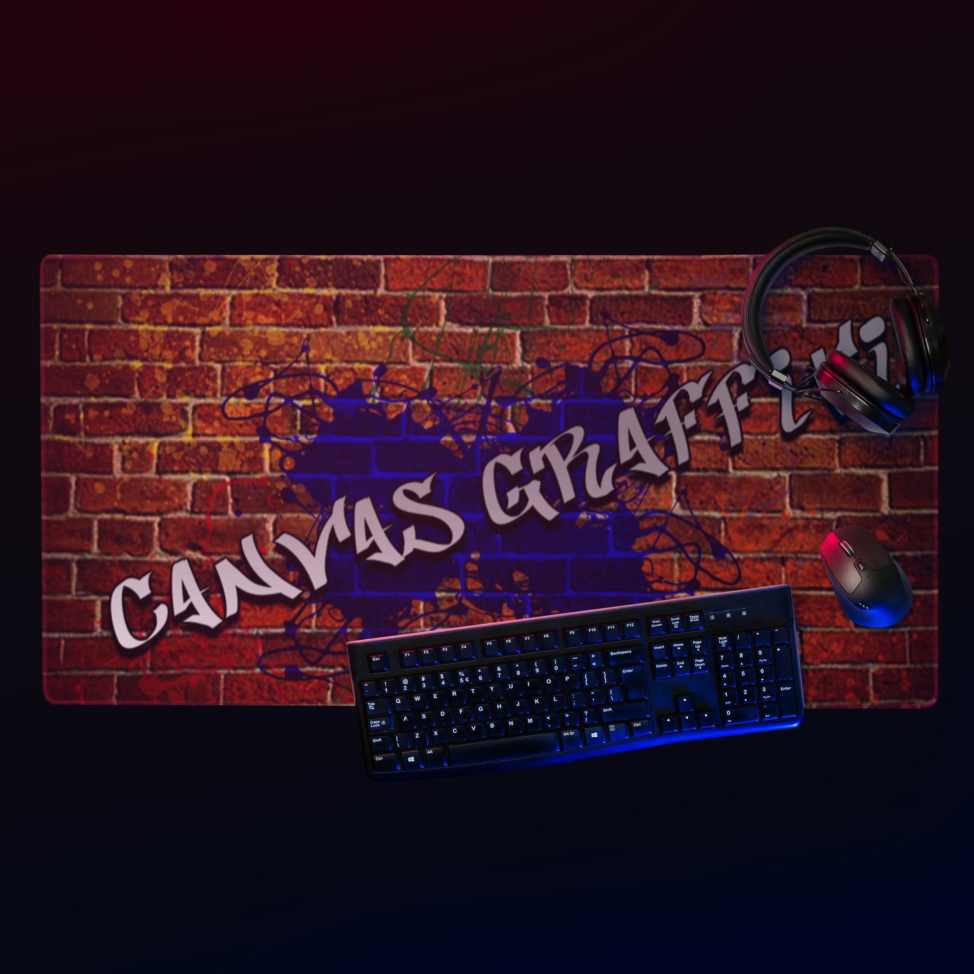 Gaming mouse pad Canvas Graffitti