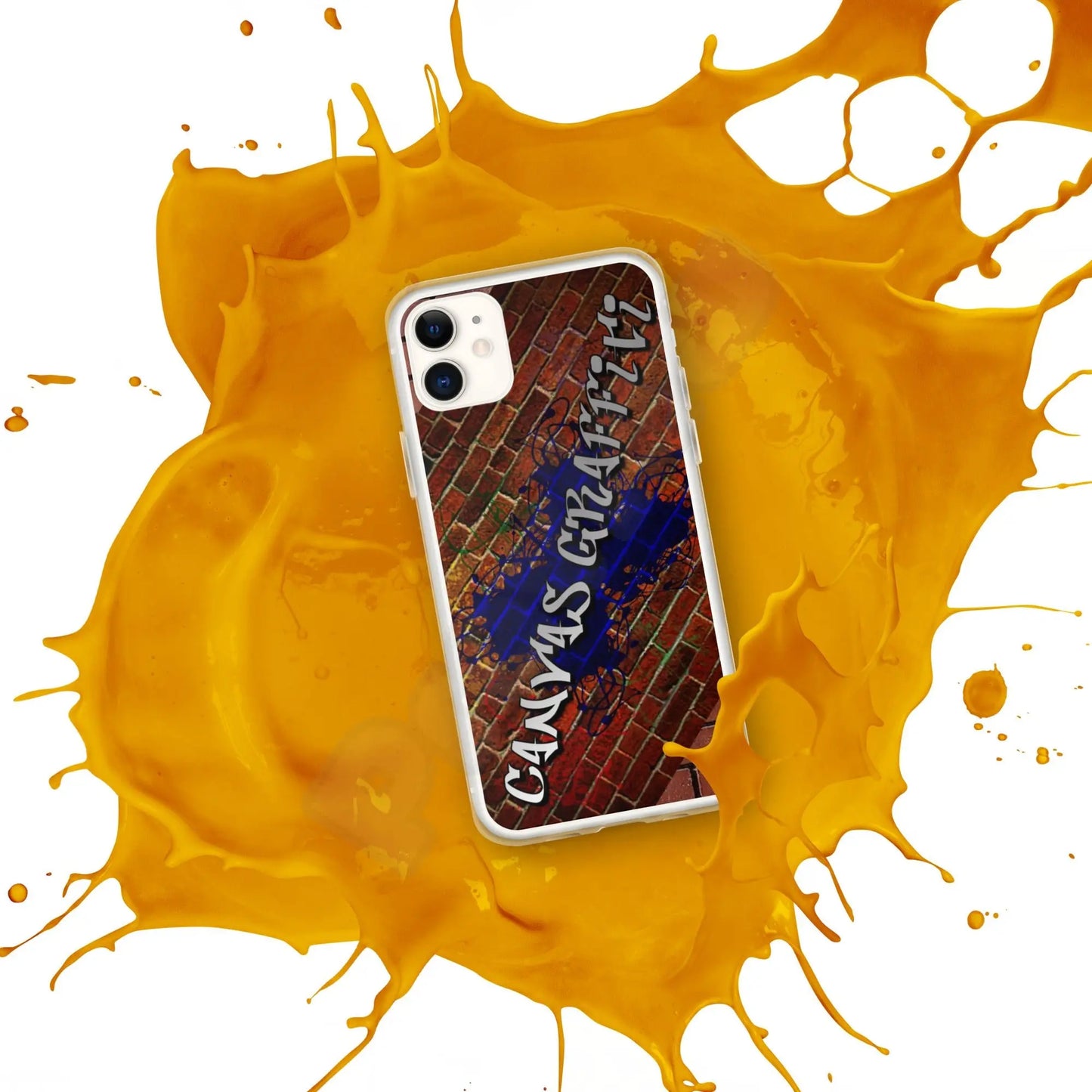 iPhone Case brickThis sleek iPhone case protects your phone from scratches, dust, oil, and dirt. It has a solid back and flexible sides that make it easy to take on and off, with preCanvas GraffittiiPhone Case brick