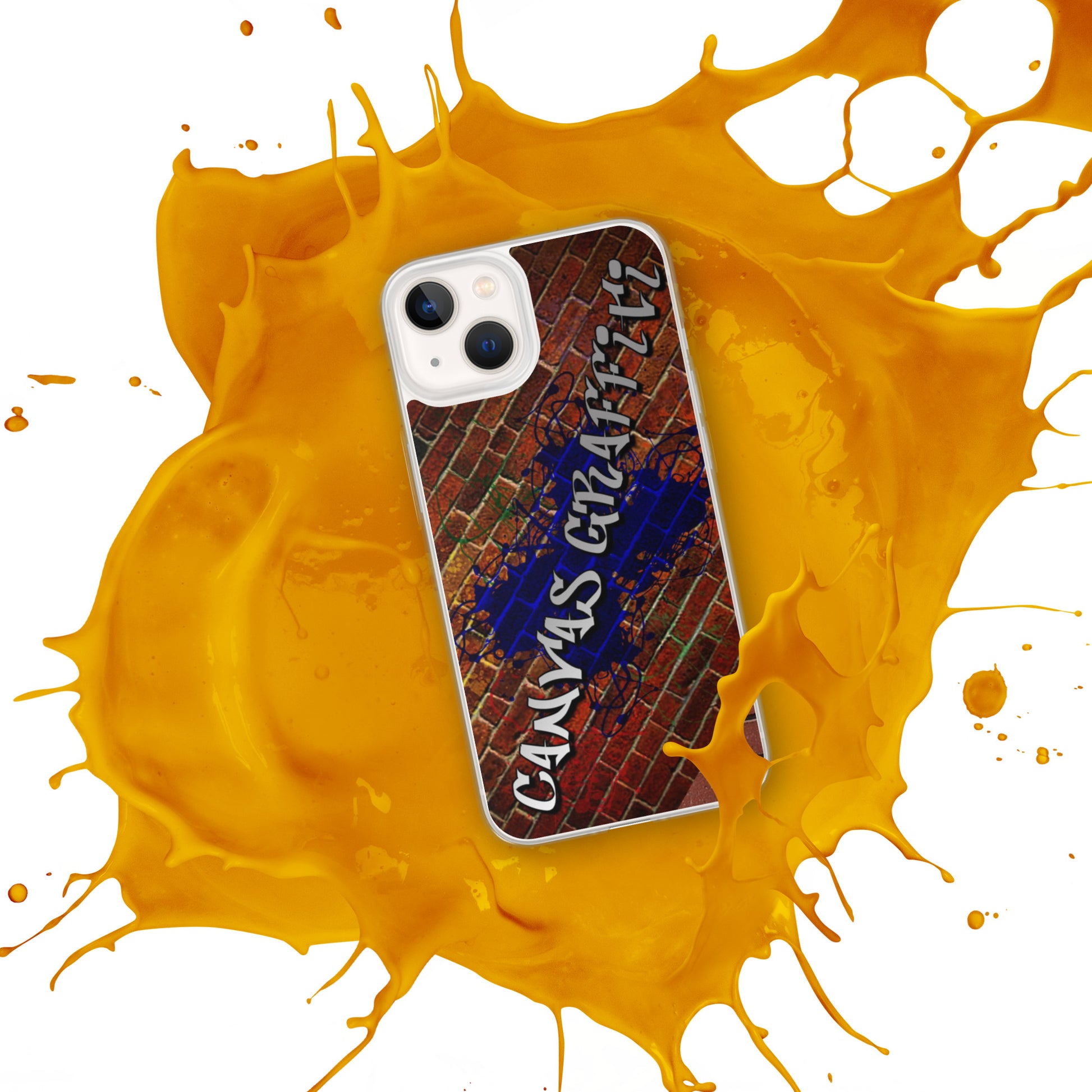 iPhone Case brickThis sleek iPhone case protects your phone from scratches, dust, oil, and dirt. It has a solid back and flexible sides that make it easy to take on and off, with preCanvas GraffittiiPhone Case brick