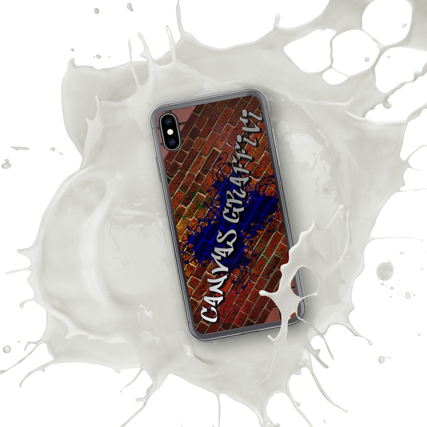 iPhone Case brickThis sleek iPhone case protects your phone from scratches, dust, oil, and dirt. It has a solid back and flexible sides that make it easy to take on and off, with preCanvas GraffittiiPhone Case brick
