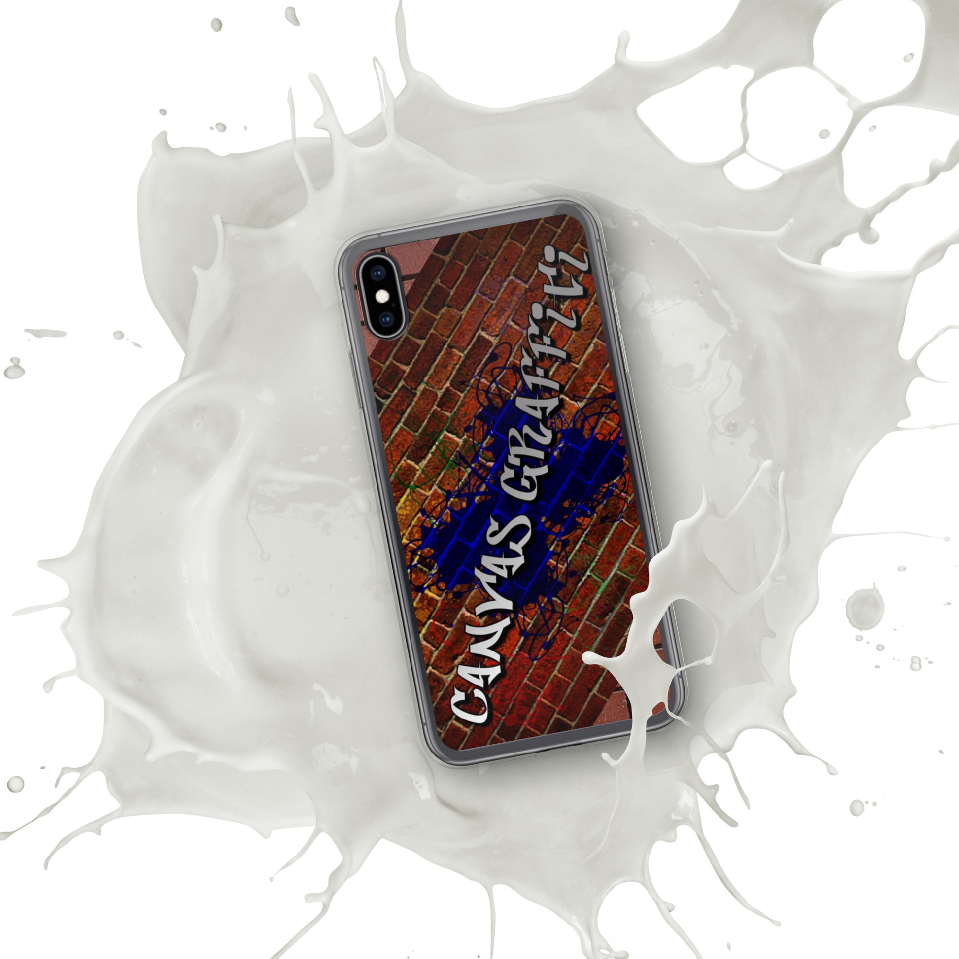 iPhone Case brickThis sleek iPhone case protects your phone from scratches, dust, oil, and dirt. It has a solid back and flexible sides that make it easy to take on and off, with preCanvas GraffittiiPhone Case brick