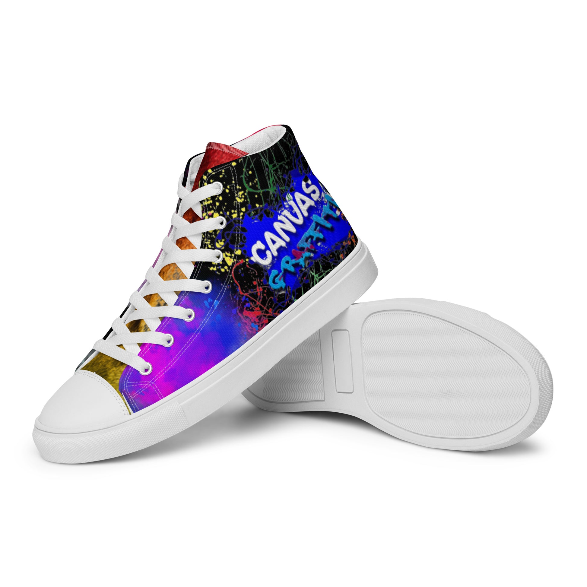 Women’s high top canvas shoes limited addition Canvas Graffitti