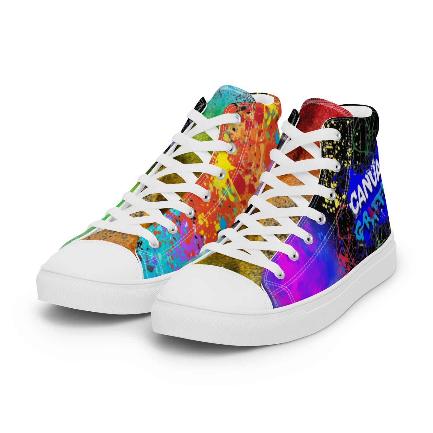 Women’s high top canvas shoes limited addition Canvas Graffitti