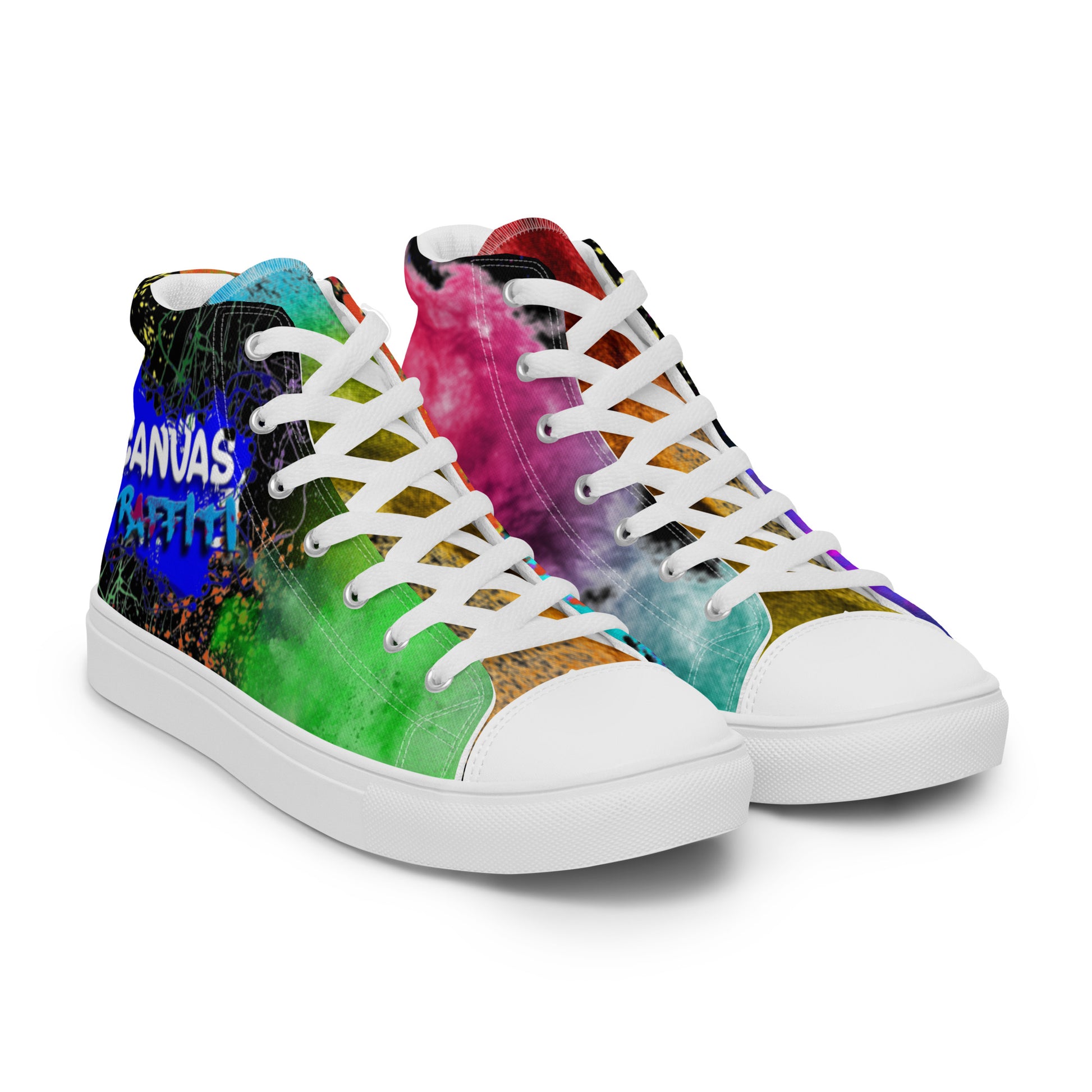 Women’s high top canvas shoes limited addition Canvas Graffitti
